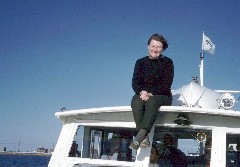 S0727 on the roof of a boat